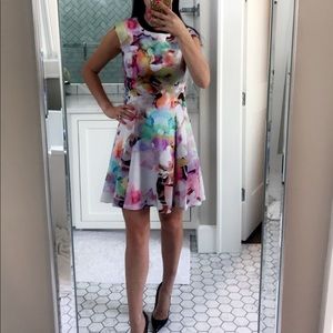 Ted Baker floral dress. Size 2